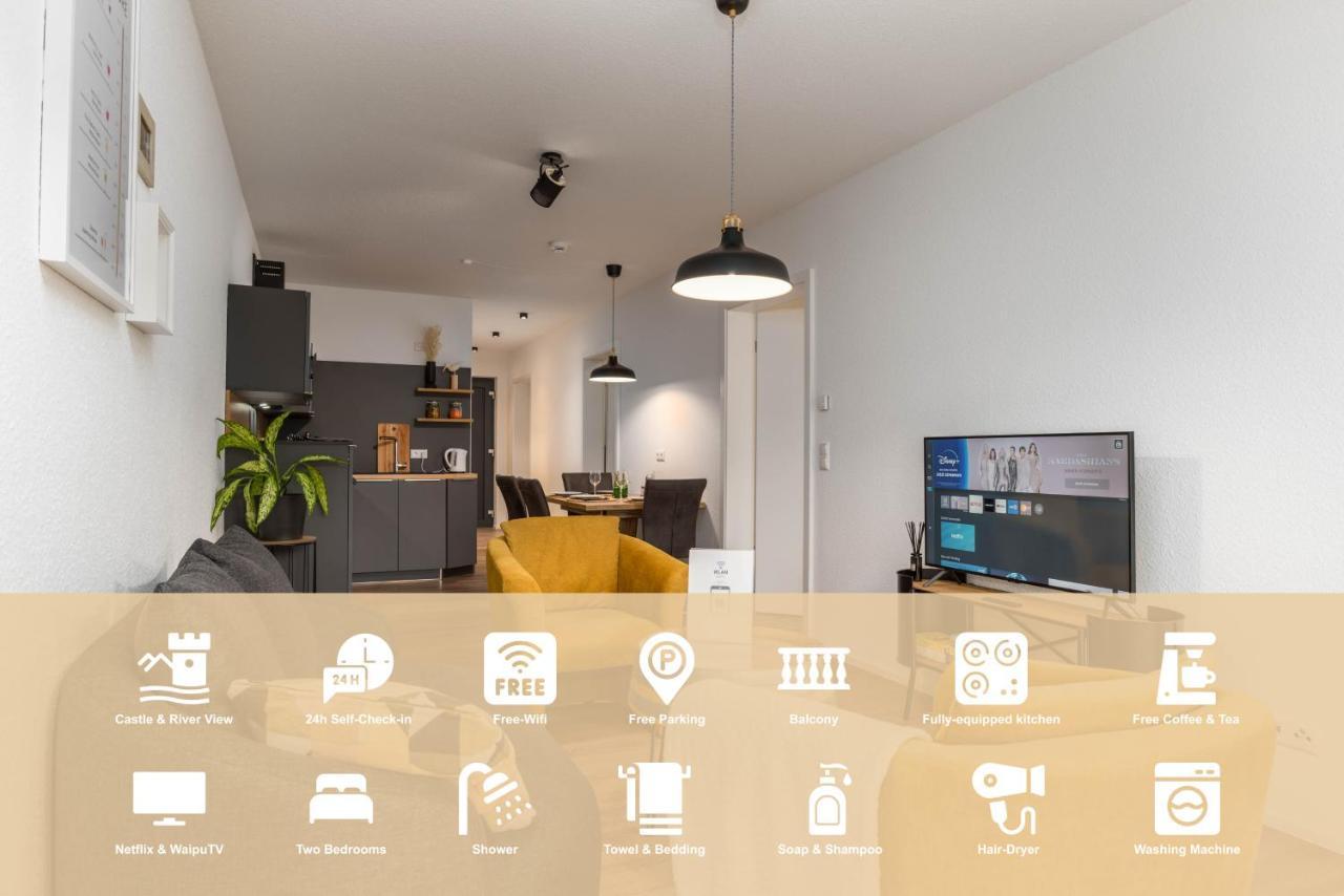 Vivamosel: Appartement Mit Mosel & Burgblick - Balkon - Parken - Aufzug - Fahrradraum Cochem Ngoại thất bức ảnh