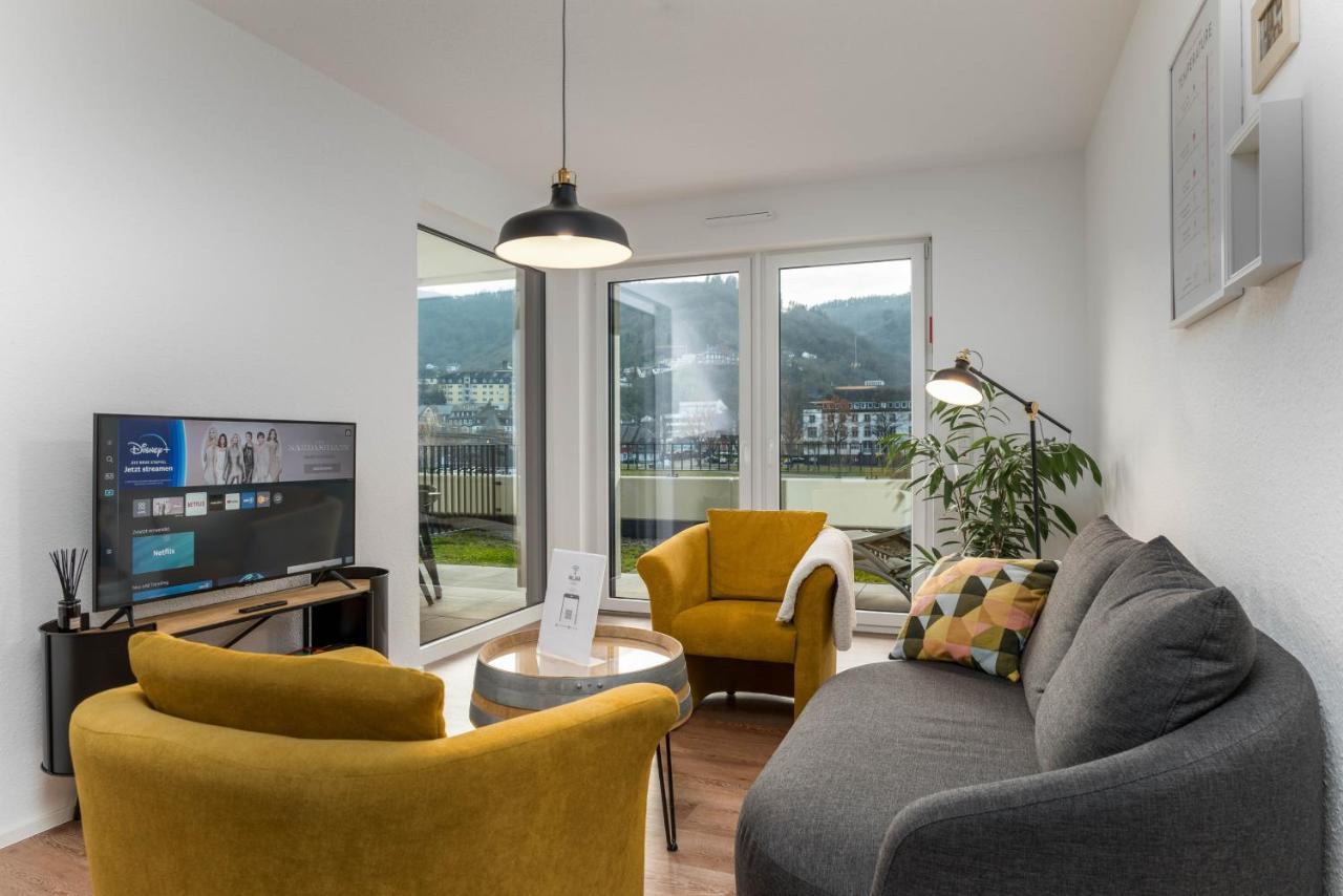 Vivamosel: Appartement Mit Mosel & Burgblick - Balkon - Parken - Aufzug - Fahrradraum Cochem Ngoại thất bức ảnh